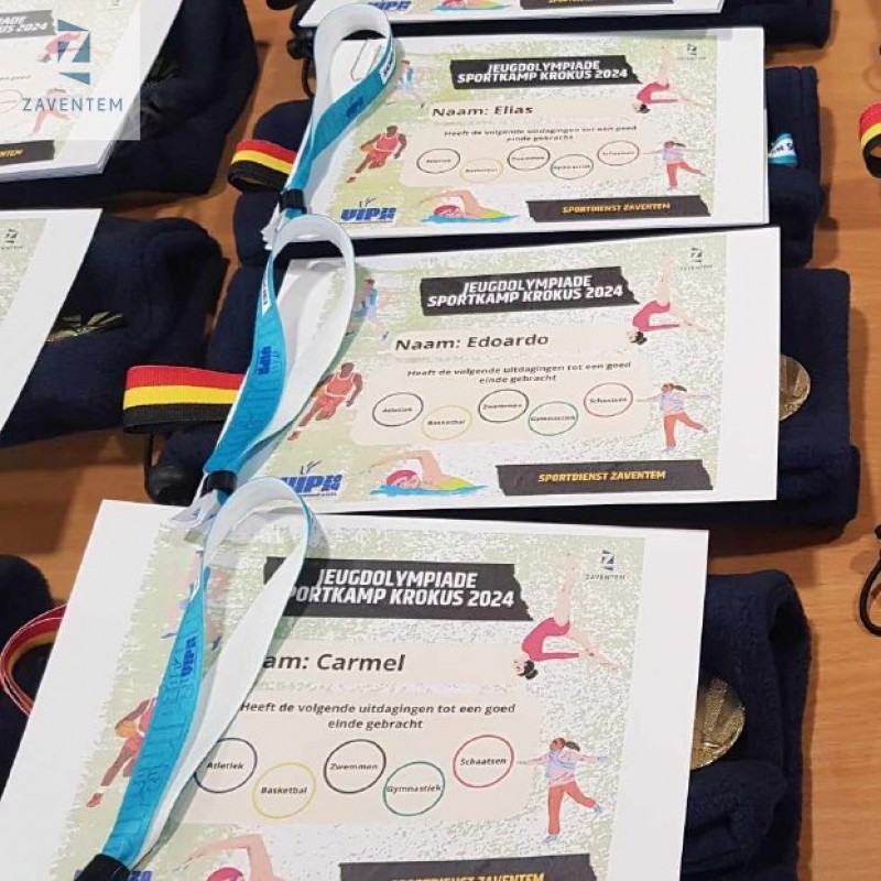 diploma s sportkamp krokusvakantie - Sportraad Zaventem 